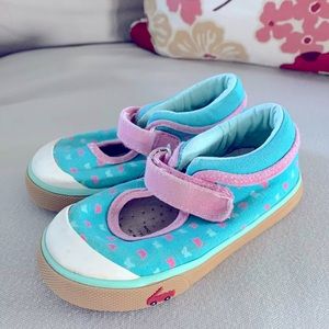 See Kai Run Butterfly Mary Jane Sneaker Size 7T